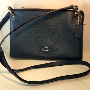 NEW! Coach MIA Rare Ostrich Crossbody ☆